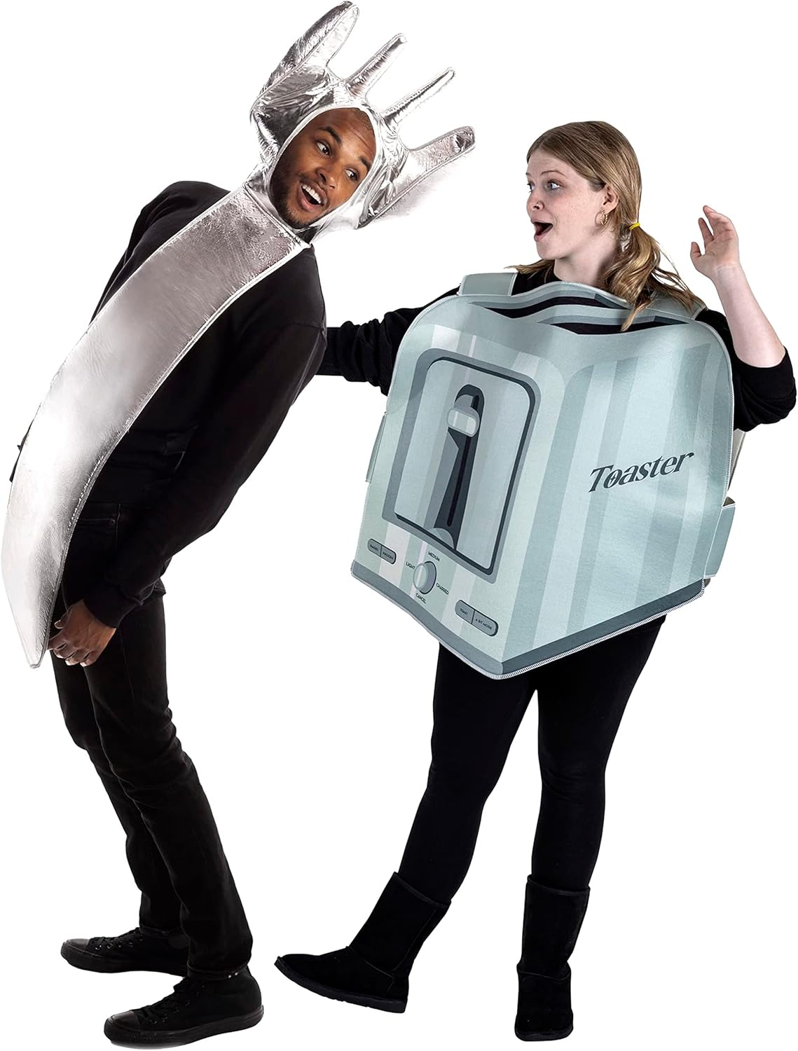 Fork and Toaster Halloween Couples Costume Funny Dark