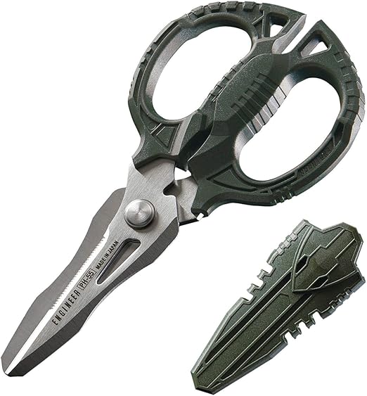 Versatile compact multi-function scissors with 4-in-1 combi blade ...