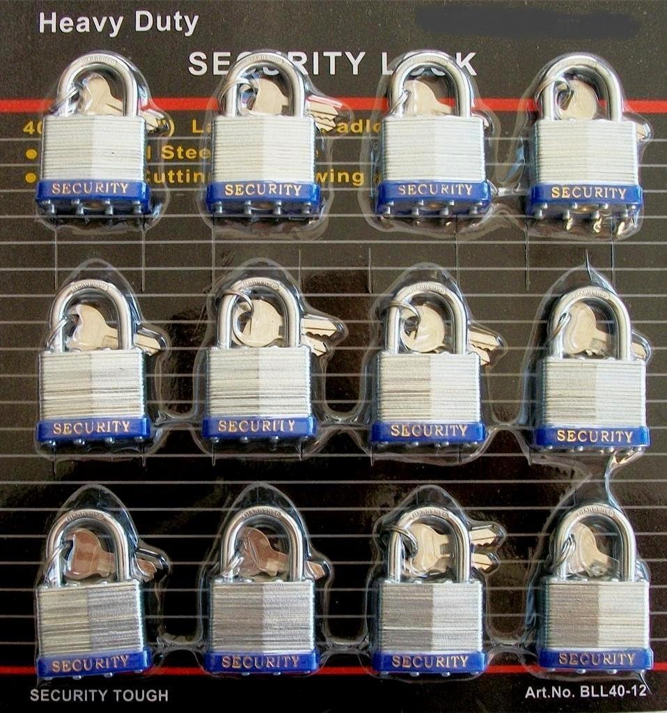 CHIPL33 CHIPL33 1 inch (30 mm) x 12 Piece Laminated Lock