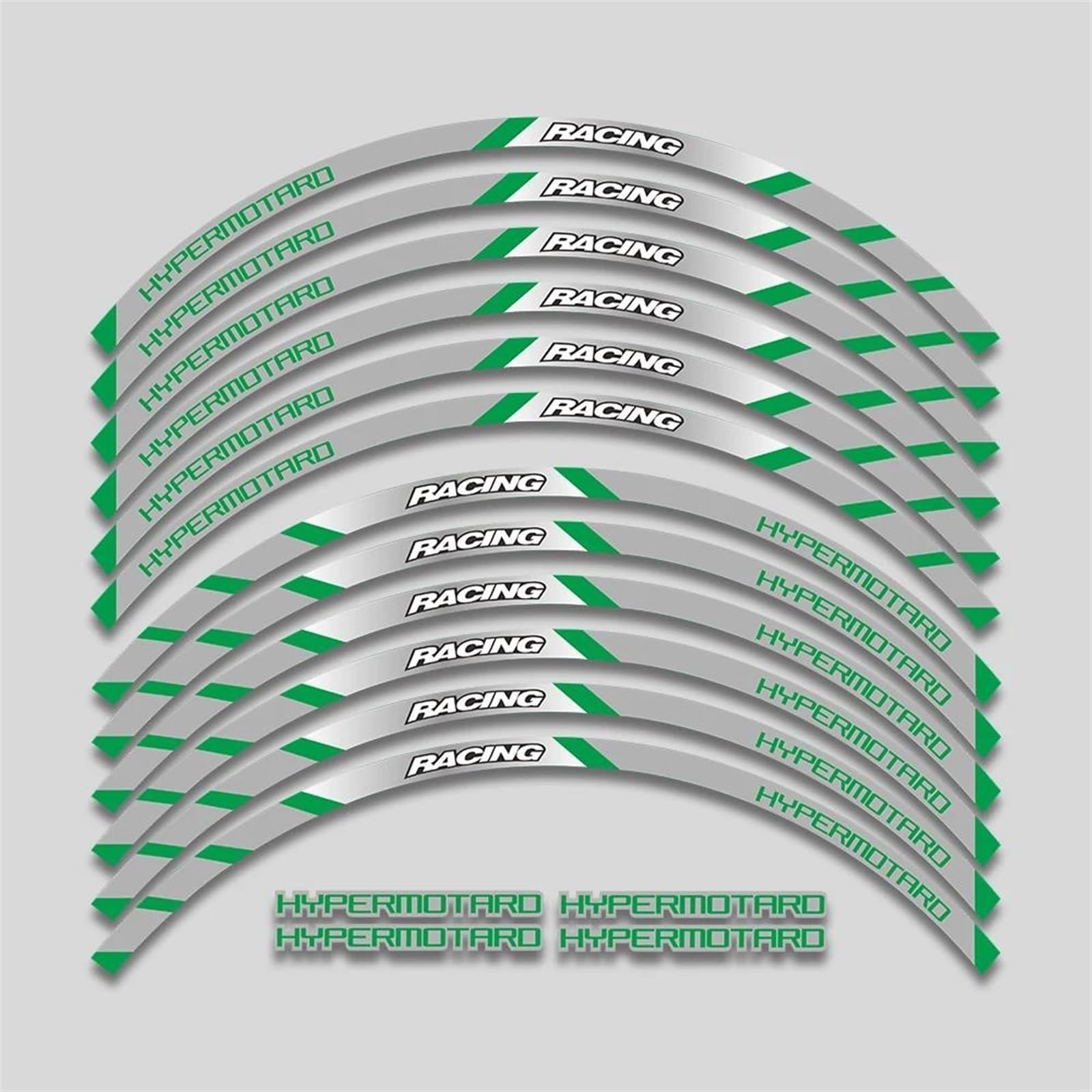 17inch Motorcycle Stickers Rim Decals Wheels Reflective Stripe Tape for Ducati Hypermotard 939 821 796 950 1100 Decorative(Color10)
