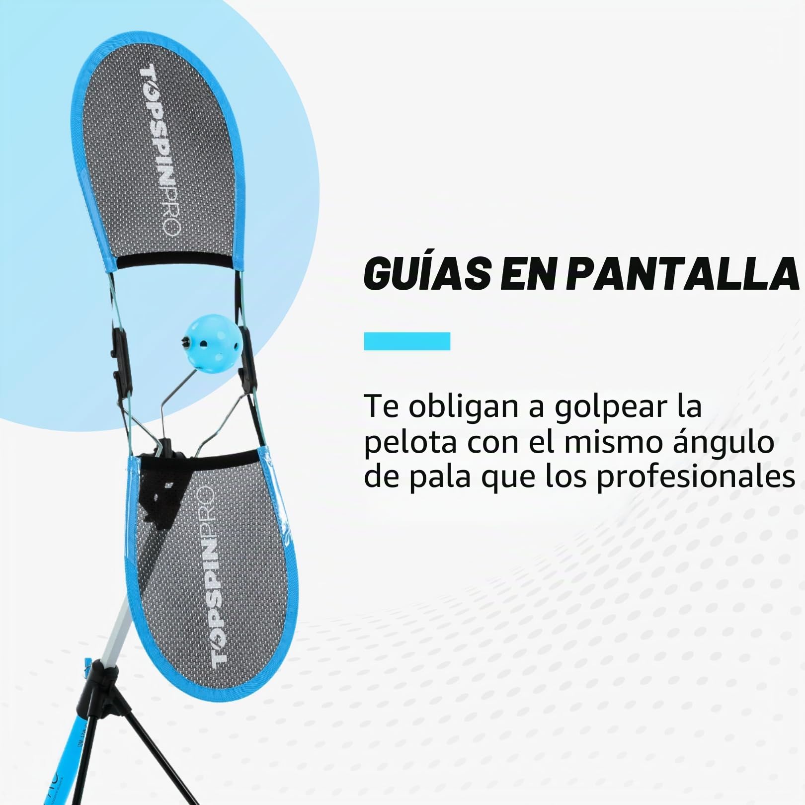 TopspinPro Para Pickleball | Ayuda de Entrenamiento Topspin para Servicio Vicioso y Golpes de Fondo Potentes | Entrenador de Pickleball