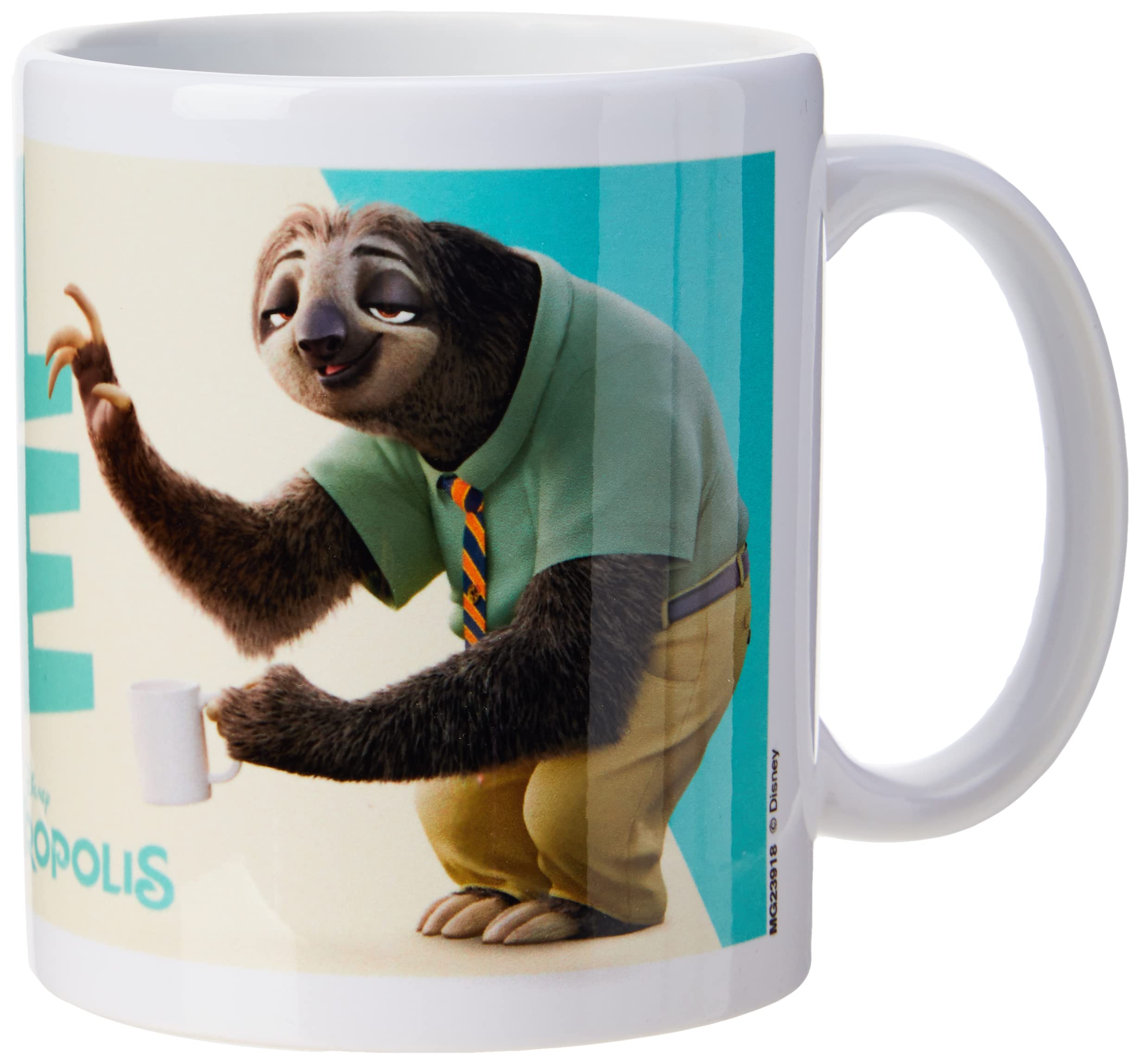 Zootropolis Chill Dude Ceramic Mug, Multicoloured, 7.9x11x9.3 cm
