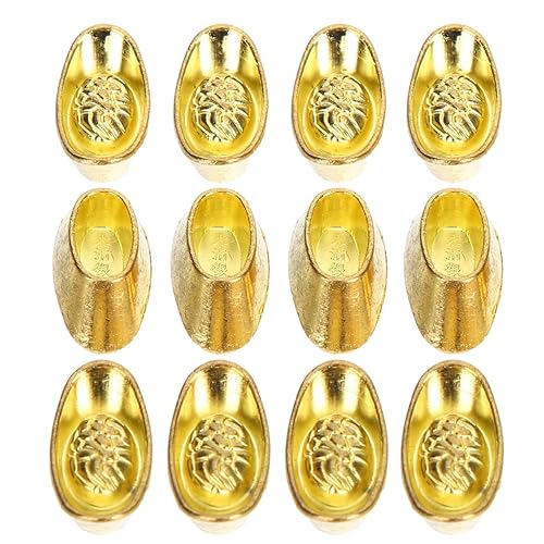 20pcs Ingot Statues Decorative Ornaments for Wealth Symbols Creative Feng
