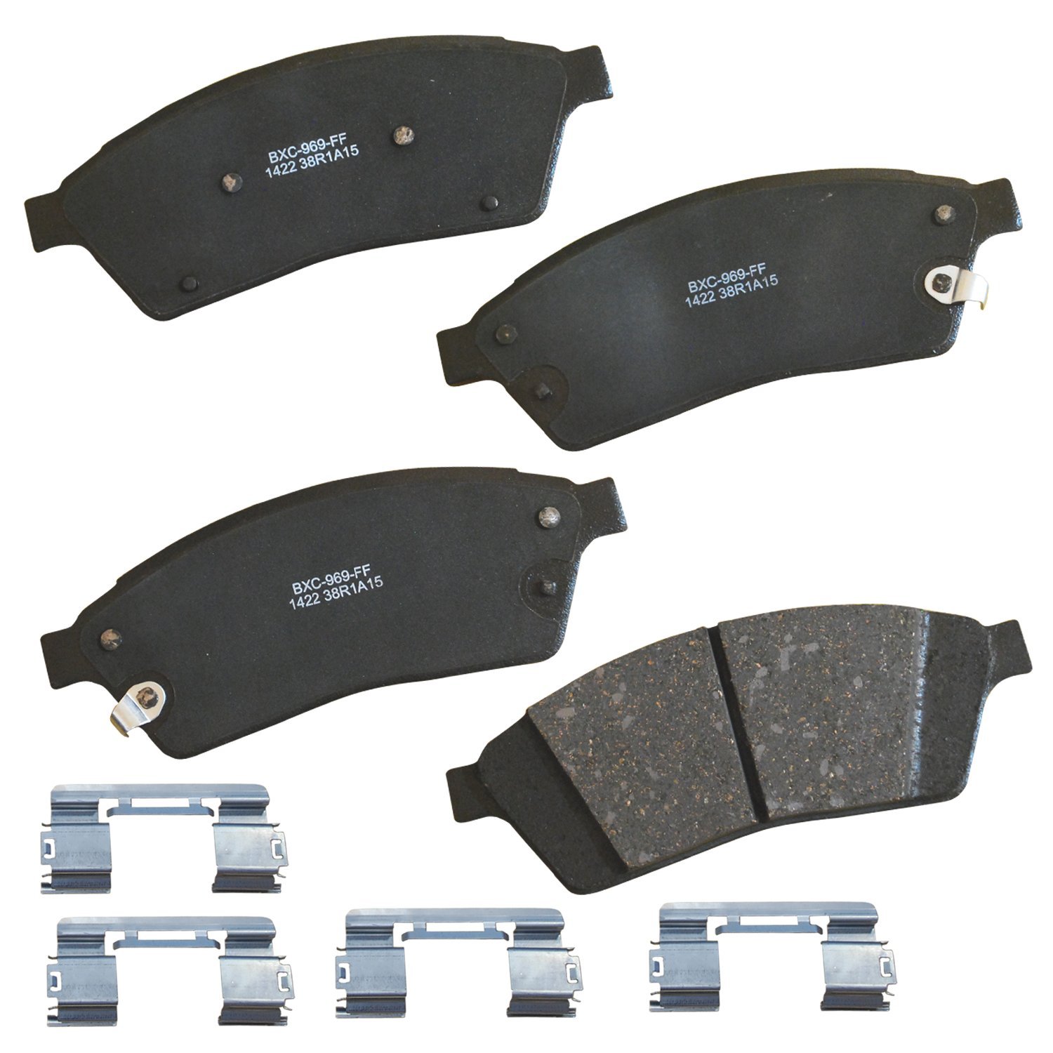 Bendix Premium SBC1422 Ceramic Front Brake Pads for Cadillac SRX 2016-2010, Saab 9-4X 2011