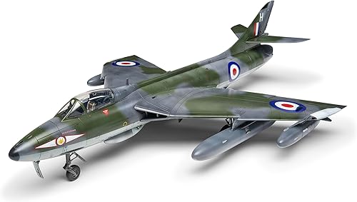 Airfix Kit de avión modelo de regalo - A09192 Hawker Hunter FGA.9/FR.10/GA.11, kits de modelo de avión de plástico para adultos y niños mayores de