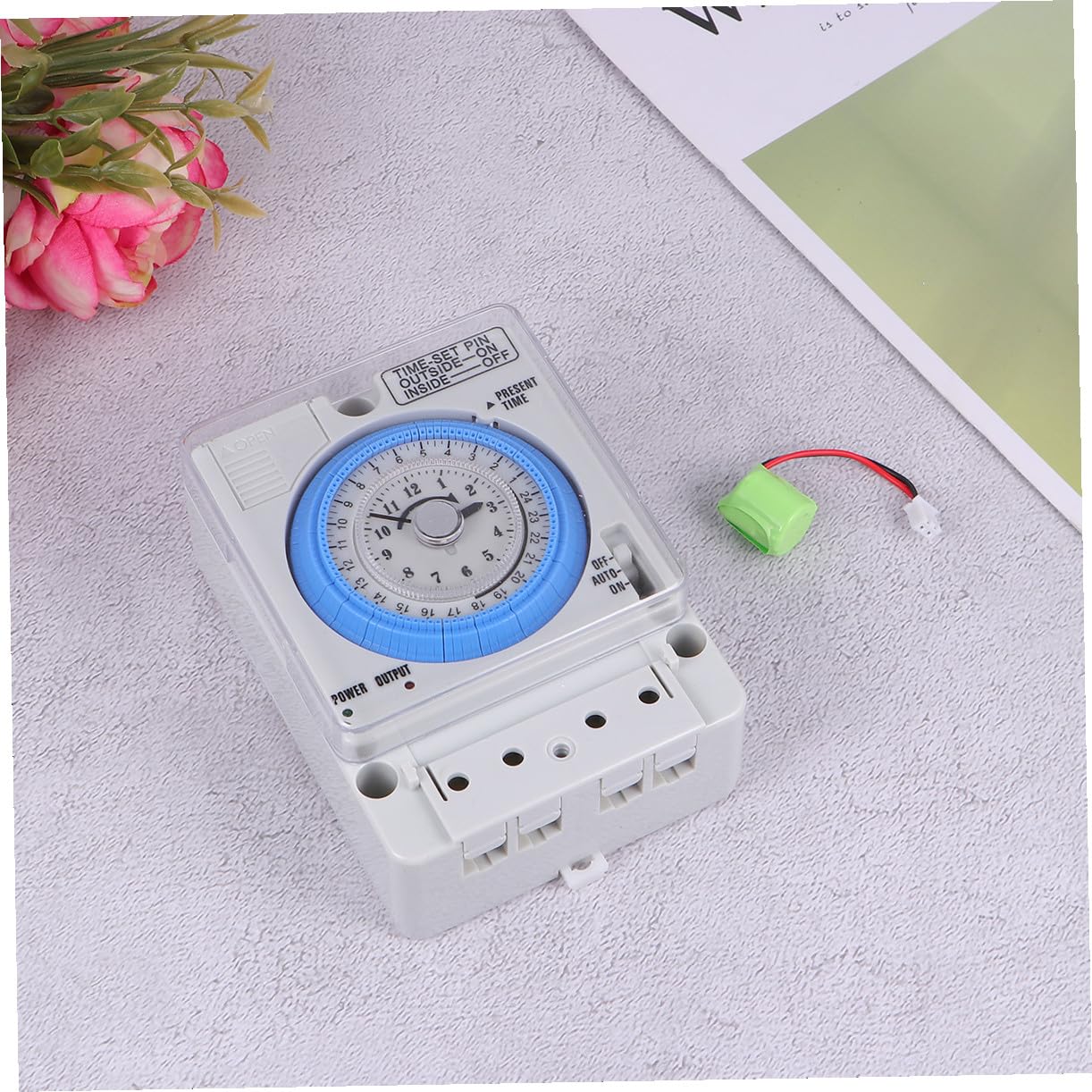Mobestech Temporizador Mecánico de Cocina Portátil y Fácil de Usar Diseño Simple y Carcasa de PC para Control Preciso en Cocina y Horneado