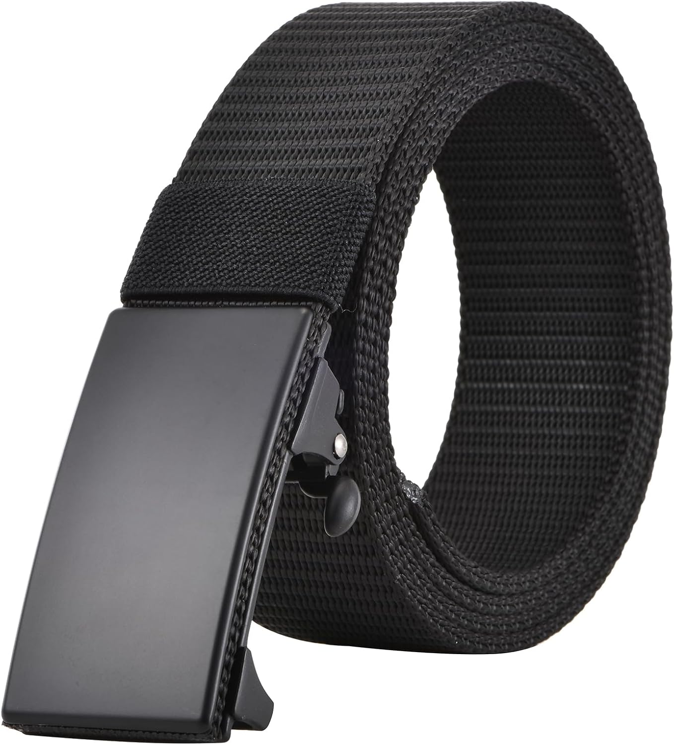 VGXOUE Men's nylon ratchet web belt, 1.25 inch automatic buckle