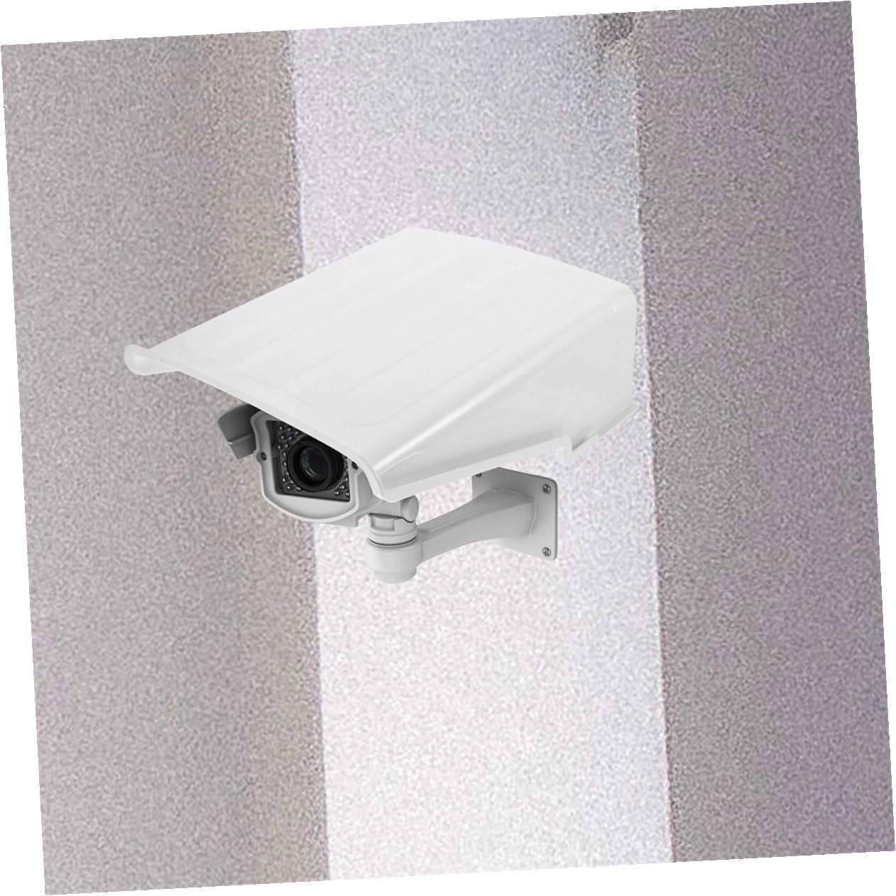 Protection Anti-Pluie pour Caméra Extérieure Blanche en Plastique, Lot