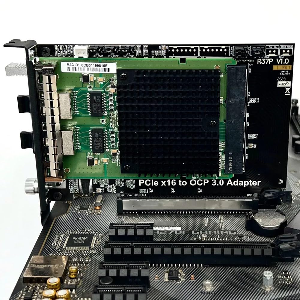 PCIE 4.0 X16 à Gen-Z 4C + SFF-TA-1002 la Carte D'Adaptateur Prend en Charge la Carte D'Extension OCP NIC 3.0 Châssis Externe PCIE X16