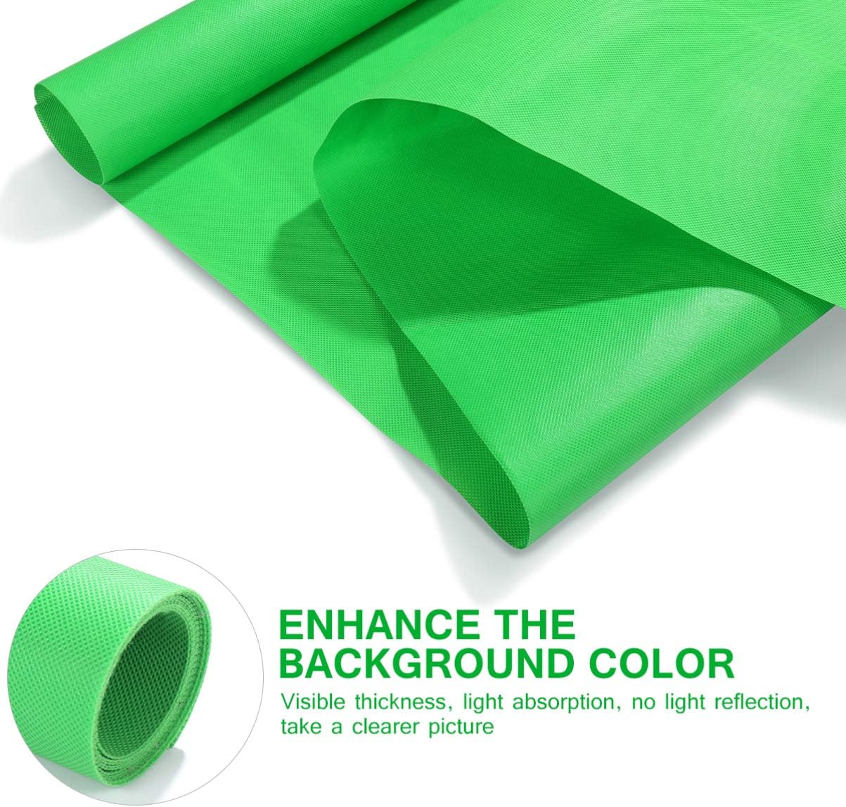 全てのアイテム Bestoyard 背景スタンド グリーンバック2m X 1 Green ロールスクリーン 布 背景布 無地 背景シート ポリエステル グリーンバック 撮影 緑 透けない 厚地 両面 自立式 掛け Zoom 撮影用 Sparrow Rs