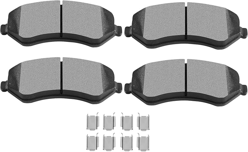 Pastilhas de freio dianteiras SCITOO D856A-7732 semimetálicas para Jeep, Chrysler e Dodge – Jogo com 4 unidades
