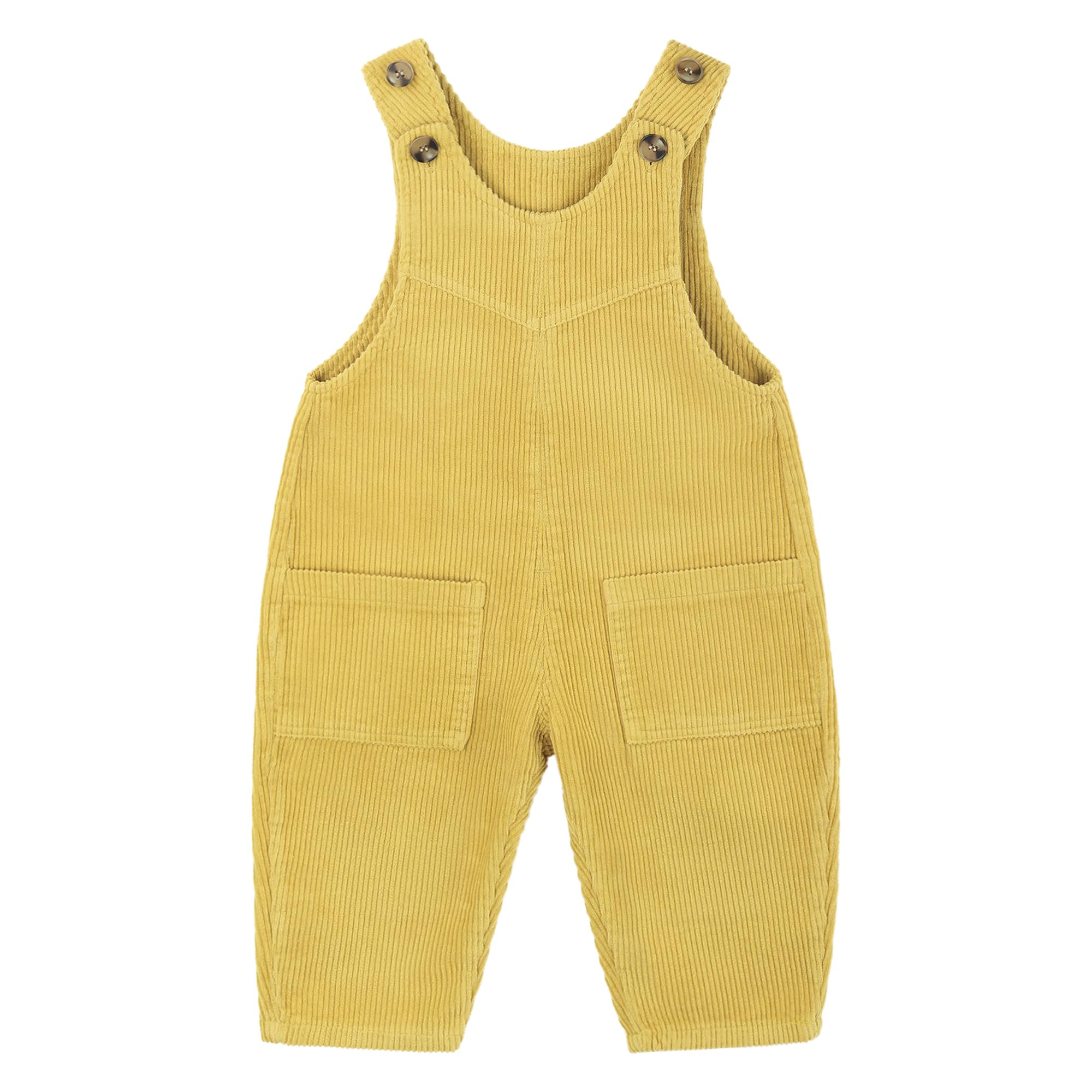 Bebé Niño Pana Pantalones de Peto Monos Niños Niñas Sin Mangas Botón Ajustables Tirantes Pantalones Básicos 0-3 Años