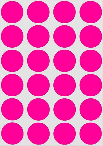 Etiquetas adhesivas permanentes, redondas. Sirven para codificar. Vienen pegadas en hojas, de 34 pulgadas.  1,008 etiquetas redondas por paquete.,