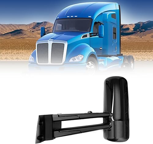 Miniatura 2 de TORQUE Juego de espejo cromado para el lado del pasajero Kenworth T680 T880 W990 Series 2014-2021 con calefacción eléctrica del lado derecho del