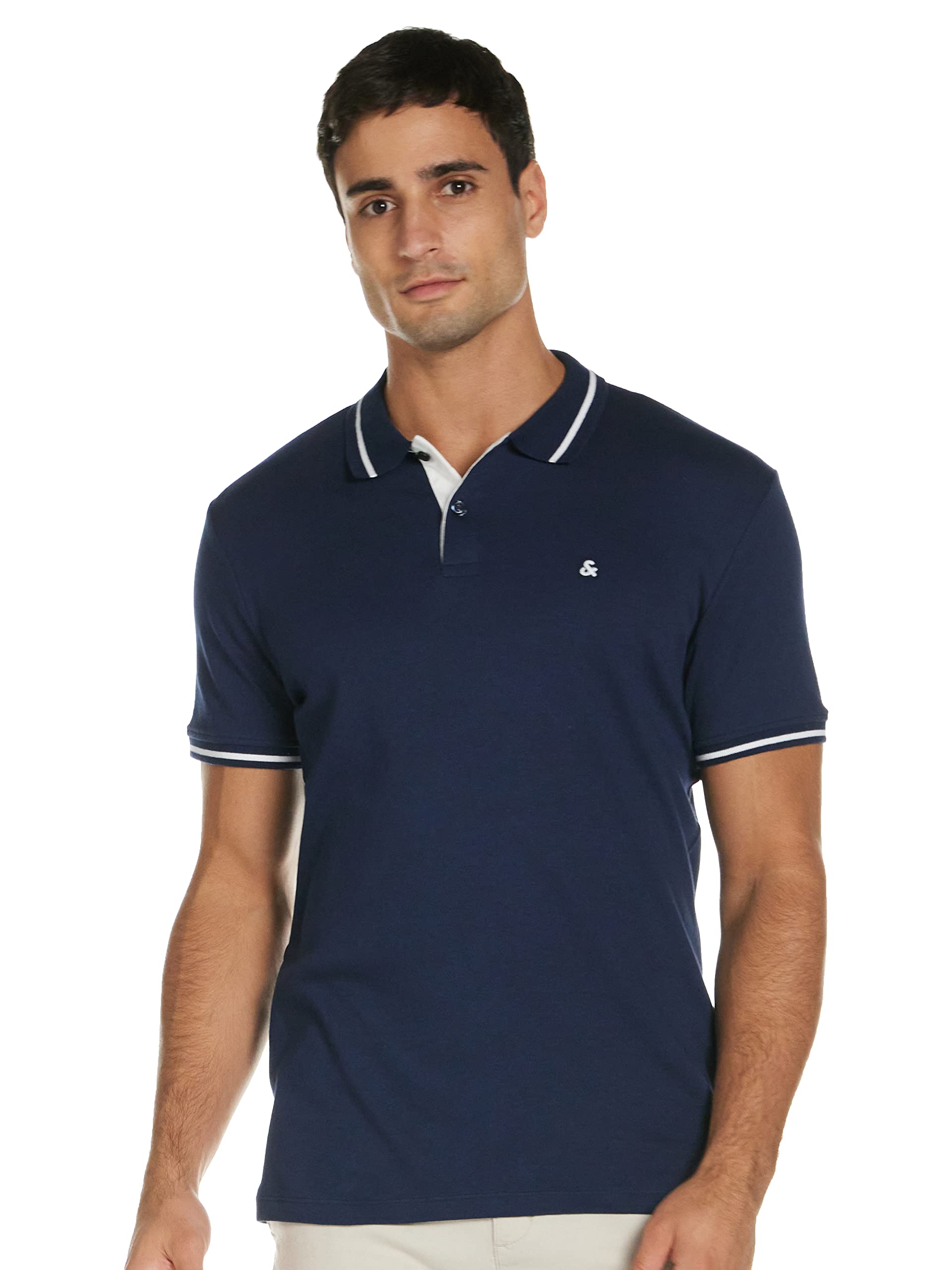 JACK & JONESMens Regular Fit S Shape H-3614 Polo-Shirt
