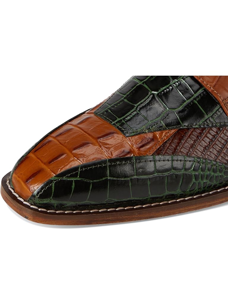 Green Stacy Adams Tristano Bike Toe Lace-Up