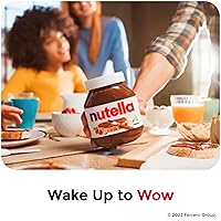 Vista 5 de Nutella Crema de avellana con cacao para el desayuno, tarro de 13 onzas (paquete de 2)
