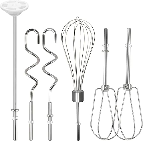 Miniatura 1 de KitchenAid KHM512 KHM6118 KHM7210 KHM926, incluye batidor turbo, batidor profesional, ganchos de masa, varilla de mezcla, juego de 6