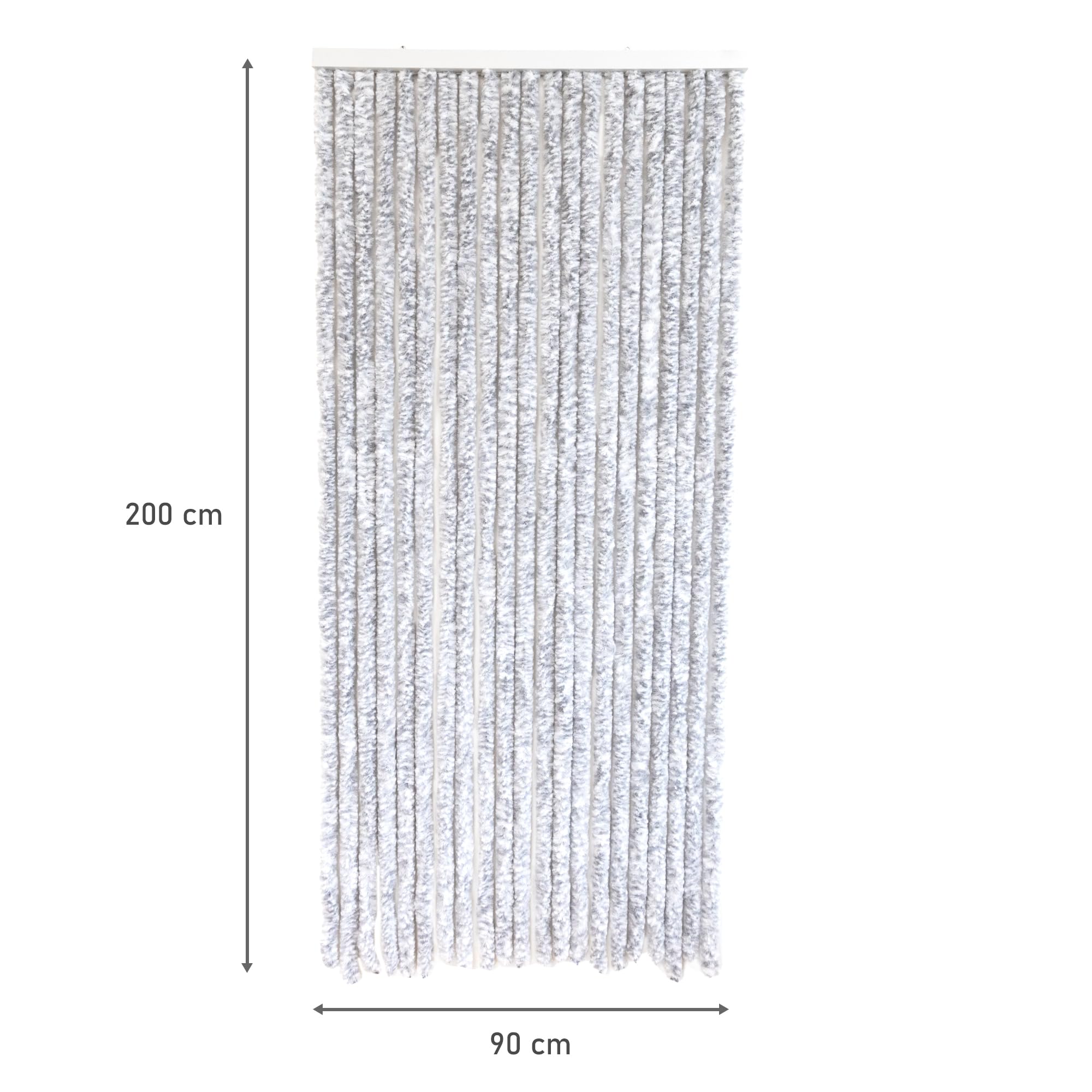 2Lif vliegengordijn macramé wit 90x200cm