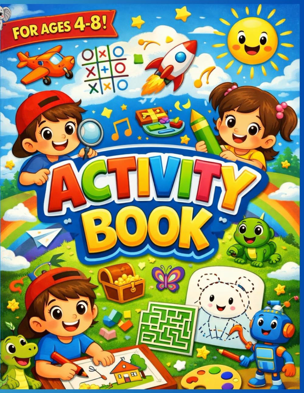 My Big Fun Activity Book for Kids Ages 4–8: Fun Puzzles, Mazes, Coloring Pages, Dot-to-Dot & Learning Activities for Children