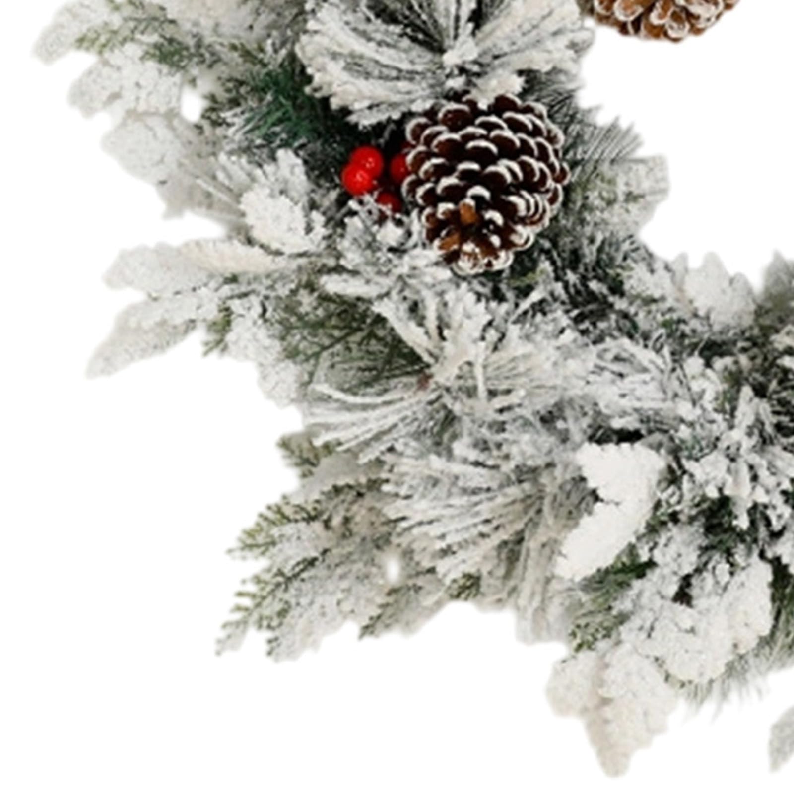 Generisch 60cm & 50cm Weihnachtskranz Tür aus Tannennadeln – realistischer Türkranz Weihnachten mit Naturzweigen, langlebiger weihnachtstürkranz für Innen & Außen – Klassische Weihnachtsdeko Tür