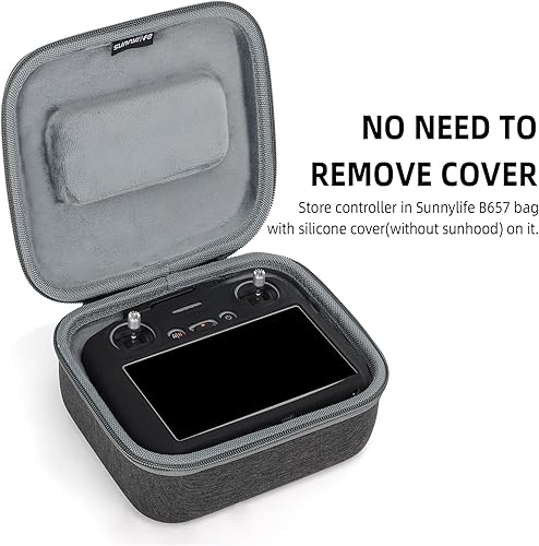 Miniatura 7 de FSIDIWT Funda protectora de silicona RC 2 para accesorios DJI Mini 4 ProAir 3, funda protectora compatible con mando a distancia DJI RC 2 (negro)