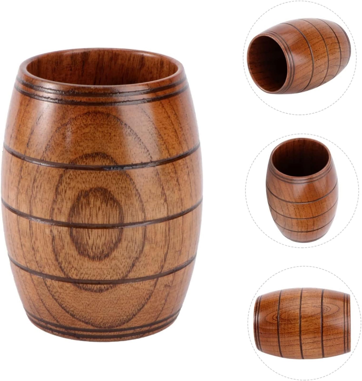 KanDuo Tazas de Cerveza Personalizadas Jarras, Jarras de Cerveza, Jarras de Cerveza, Taza de Agua Taza de té Taza de Agua de Madera Taza de Bebida Juego de té de Madera Taza de Madera Taza de café