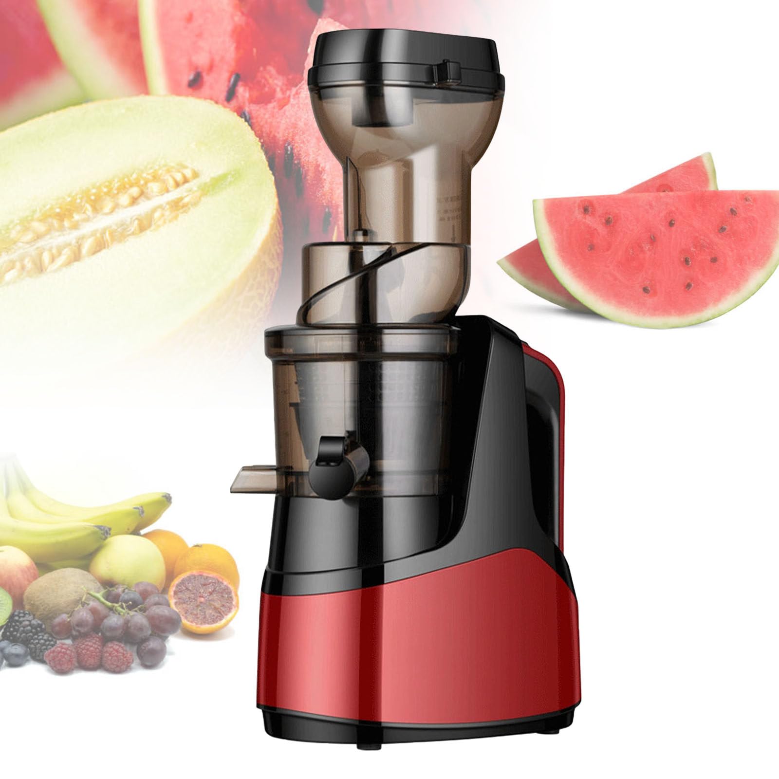 Estrattore di Succo A Freddo Compatto da 150 W, Spremitura Lenta, Separa Automaticamente Succo E Residui, Installazione Combinata, per Preparare Tutti I Tipi di Succhi di Frutta