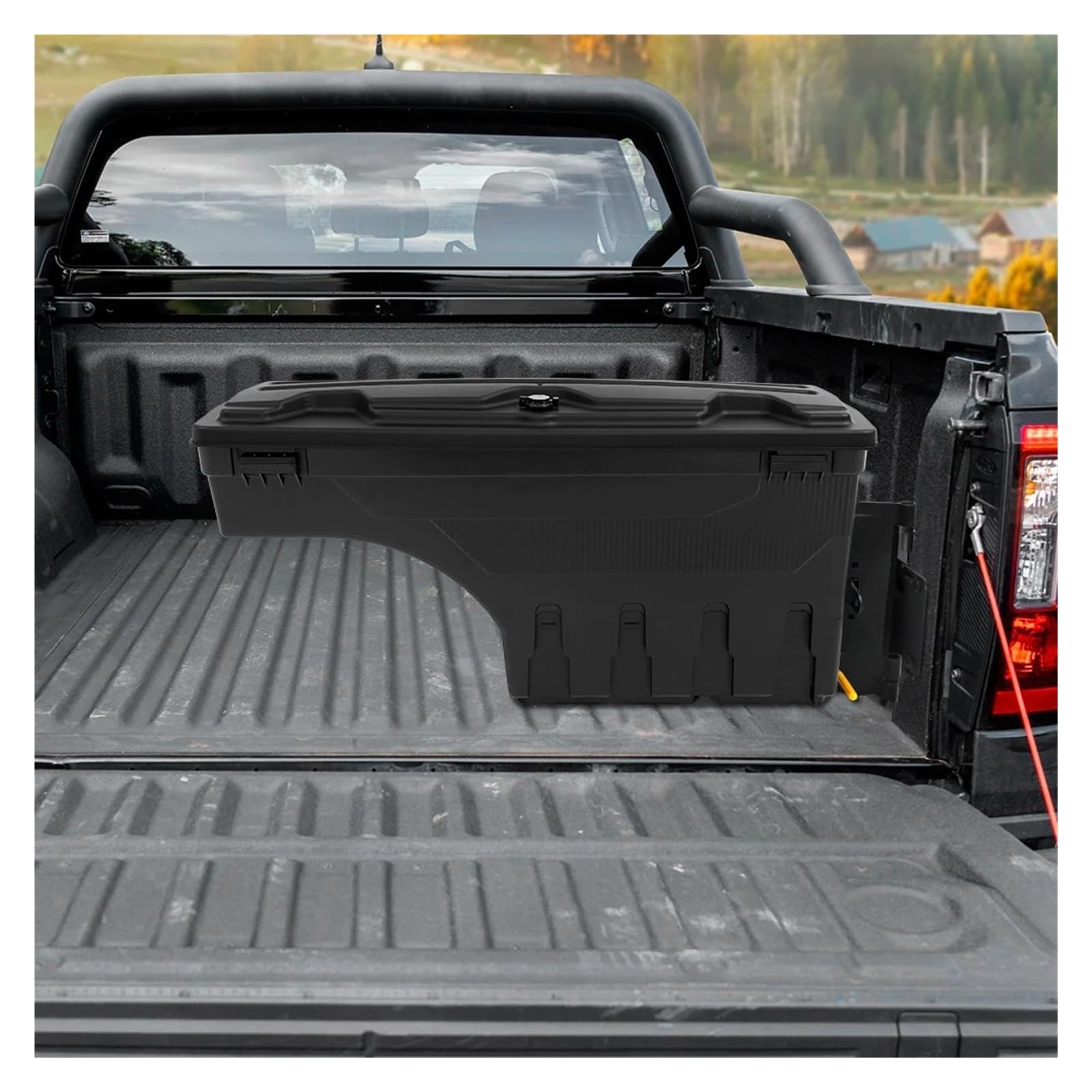 Cujjsrwp Parcel Shelf Storage Box Case Truck Bed Toolbox Tool Box For For Ranger 2023 T9 For Wildtrak Sport For XLT XL XLS For Limited Rear Trunk Parcel(Right)