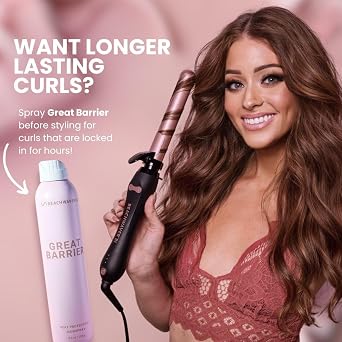 The Beachwaver Co. S1.25 Rotating Curling Iron - Larger Barrel Size for Medium-to-Long Hair! | Auto-Shut Off, Home Button, Travel-Friendly