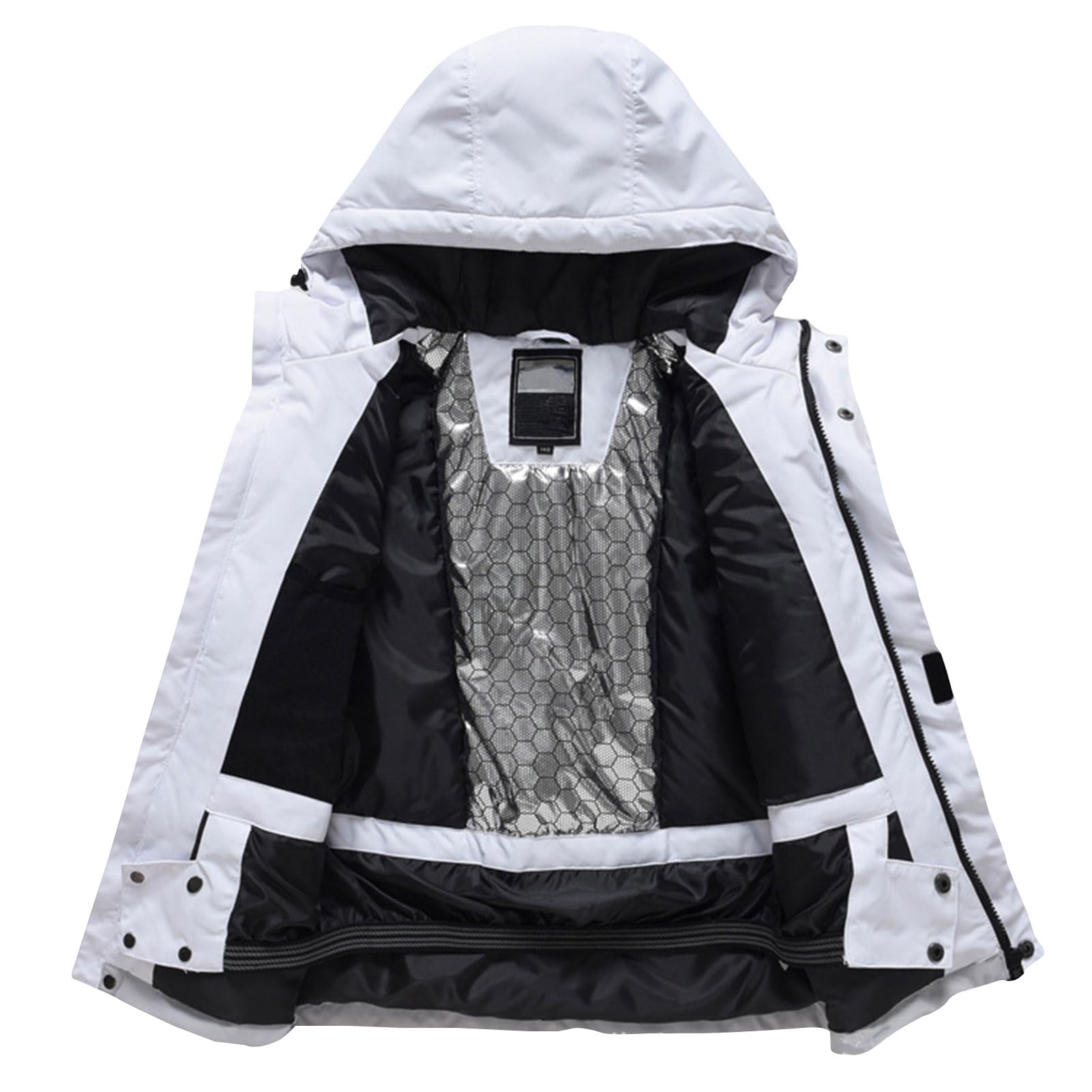 Conjunto de Traje de Esquí para Niños Niñas 2Piezas Chaqueta + Pantalones Traje de Nieve Grueso Cálido Impermeable Transpirable