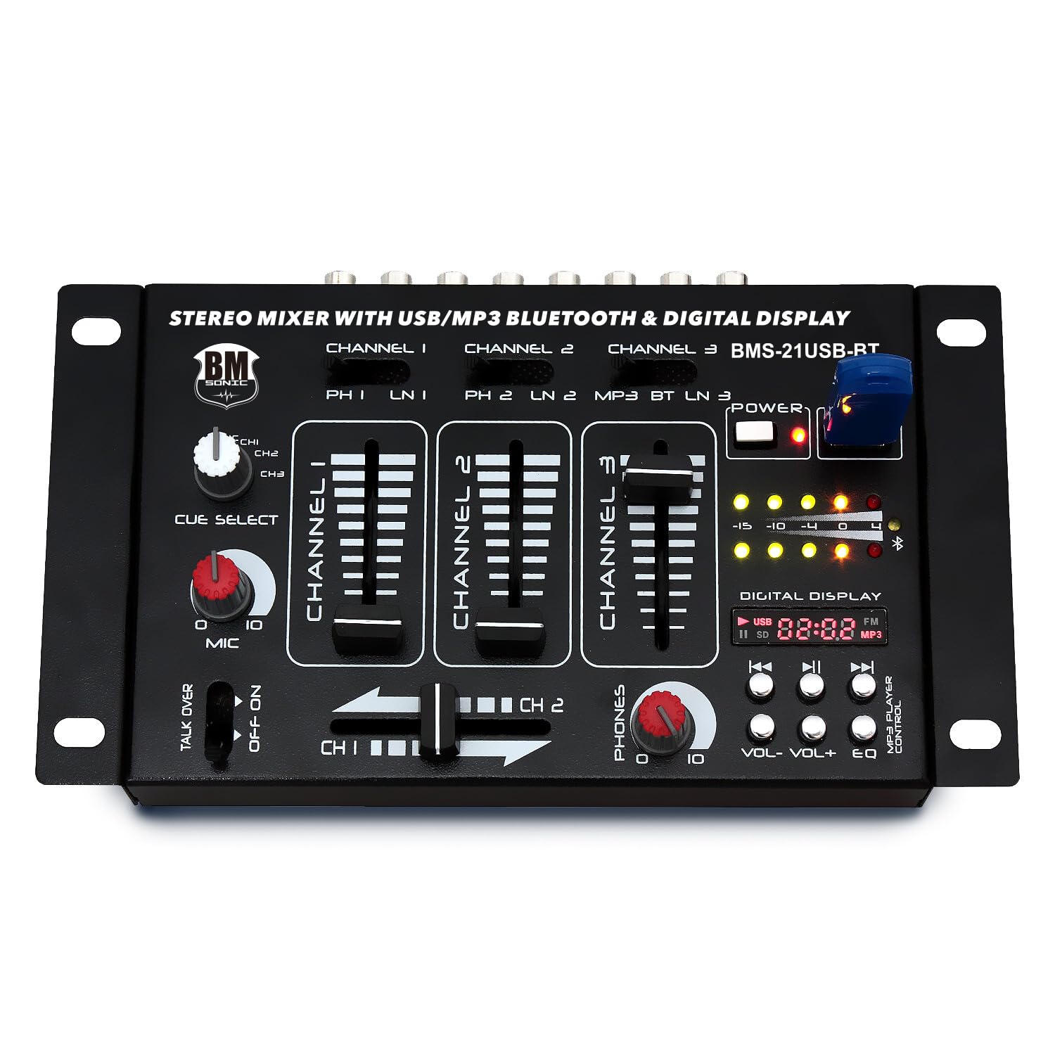 Pack Sono Double Tours de Son amplifiées 5000W bi Amplification Table de mixage Multi Piste Bluetooth câblages fourni