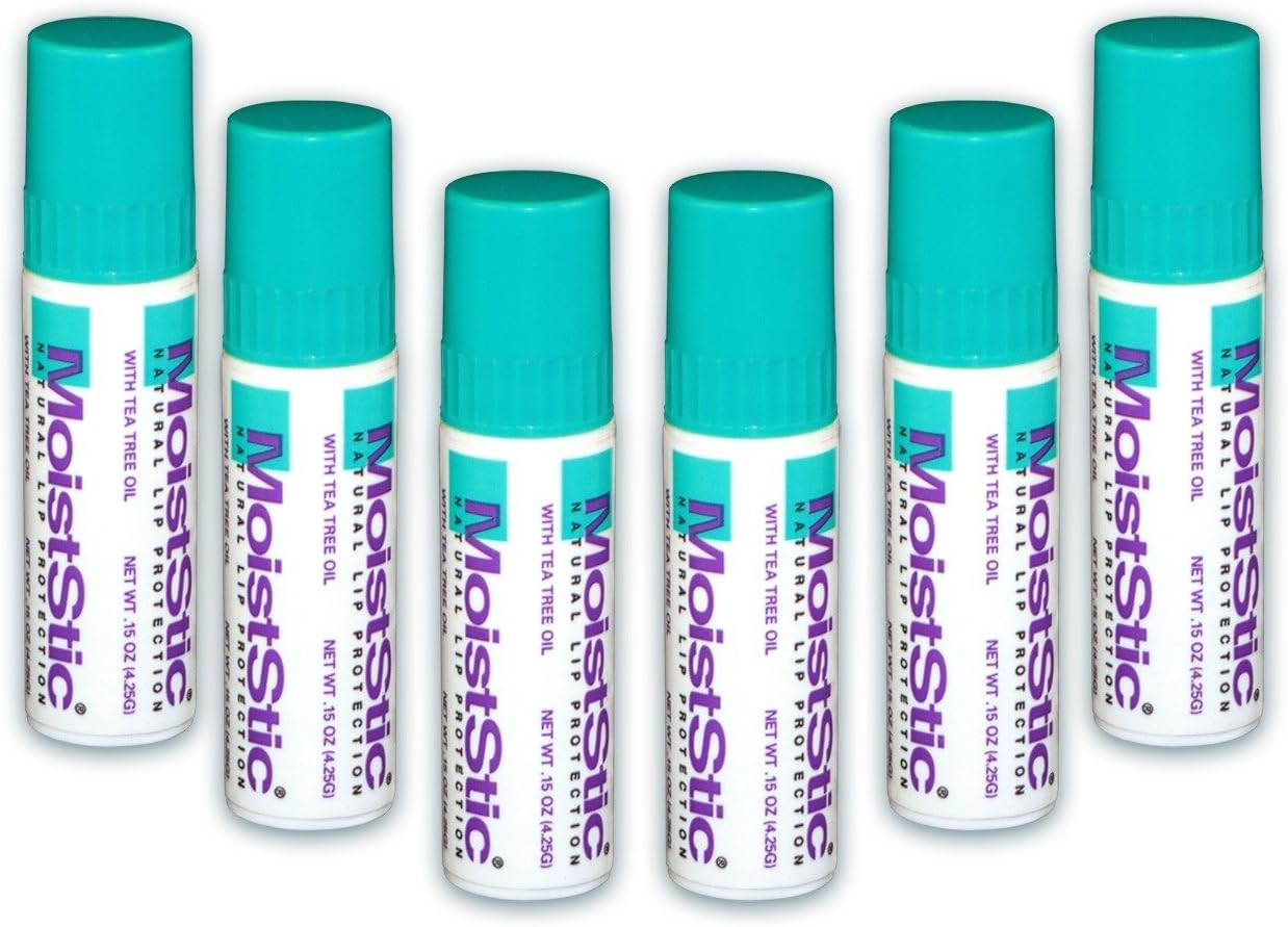 Moiststic SPF 15 Natural Lip Balm, Net Wt .15 Oz. (Pack of 6)