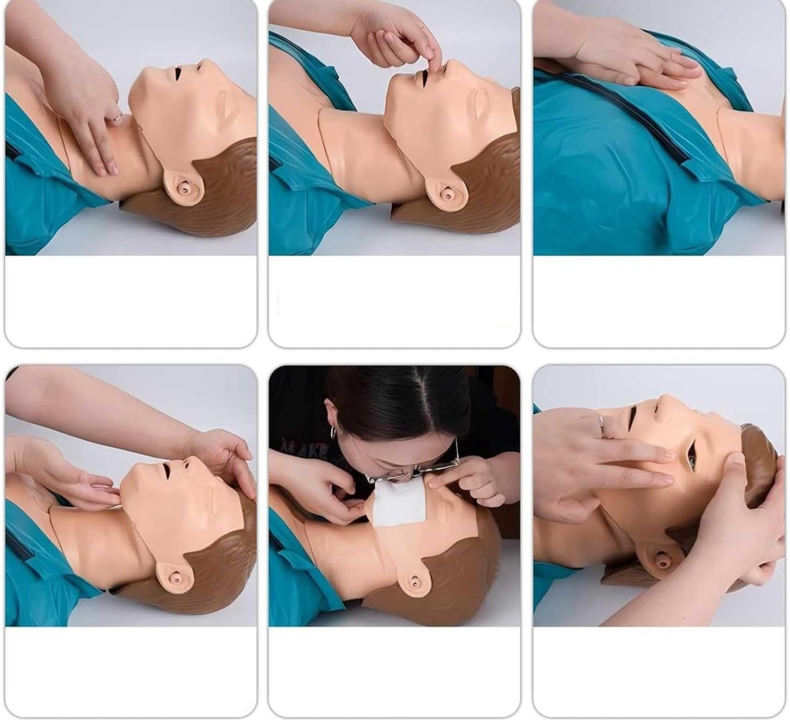 Mannequins De Secourisme Demi Corps Mannequin De RCP Mannequin De Formation Avec Peau Du Visage Remplaçable Mannequin De RCR Pour Adulte A