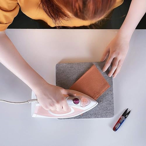 Miniatura 2 de SAVINA Tapete de prensado de lana de 9 x 9 pulgadas, almohadilla de planchado acolchada, lleva tu acolchado u otras manualidades textiles al