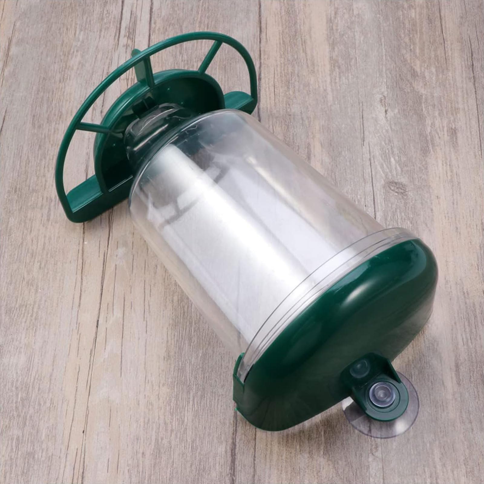 esmen Comederos Comederos para pájaros para Exteriores, comedero para pájaros Colgante con Ventosa, alimentador semiautomático para jardín, 1 ud.