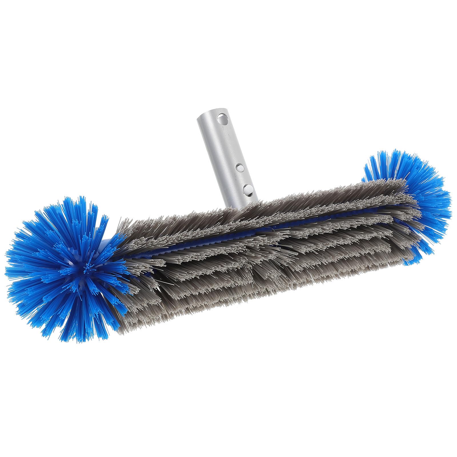 Cepillo para Piscinas con Mango Ergonómico y Respaldo de Aluminio, Resistente para Limpiar Paredes y Eliminar Alga Negra en Piscinas Enterradas