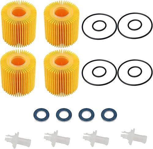 Miniatura 1 de 4 juegos de filtros de aceite de motor compatibles con Toyota, Camry, Highlander, Rav4, Sienna, Tacoma, Lexus y otros modelos Reemplazar #