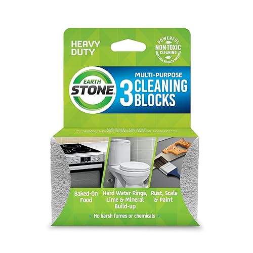 EarthStone Multi-Purpose Cleaning Block, For Kitchens, Bathrooms, Tools, and More,