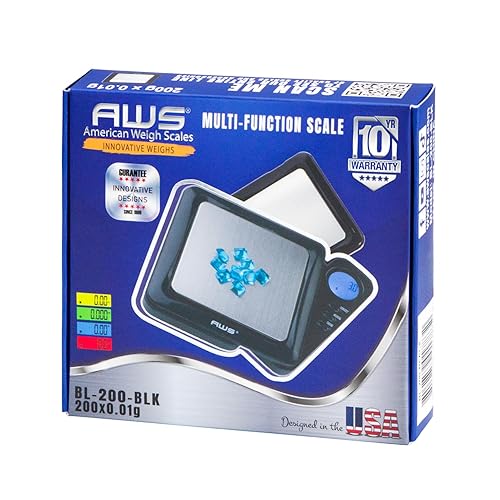 Vista 42 de AMERICAN WEIGH SCALES Serie Blade - Báscula digital de bolsillo de precisión - 650G X 0.1 G - (rojo) Rojo -,Gris,plateado,Azul,Camo,Negro,Cromado