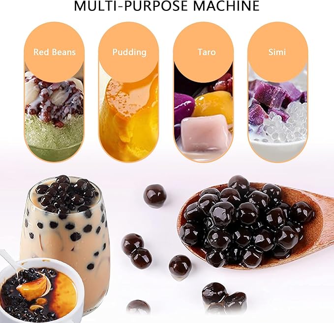 Olla Eléctrica Automática para Perlas de Tapioca 5L 900W con Panel Táctil miniatura 3