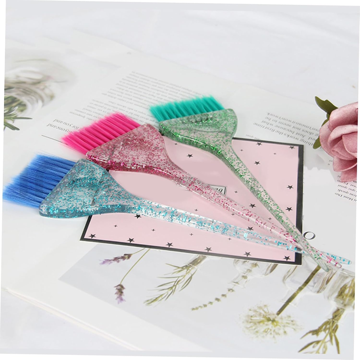 2pcs Hair Color Brush PC Nylon Hair Dye Comb for Home Use