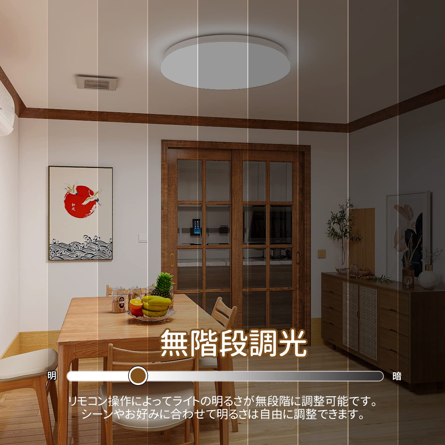 Amazon.co.jp : ICHIYO ledシーリングライト 6畳 薄型 調光タイプ