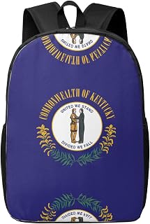 Kentucky State Flag Print Travel Backpack Carry On Flight Approved-Laptop Backpack,Personal Item Travel Bag with Friendly Design