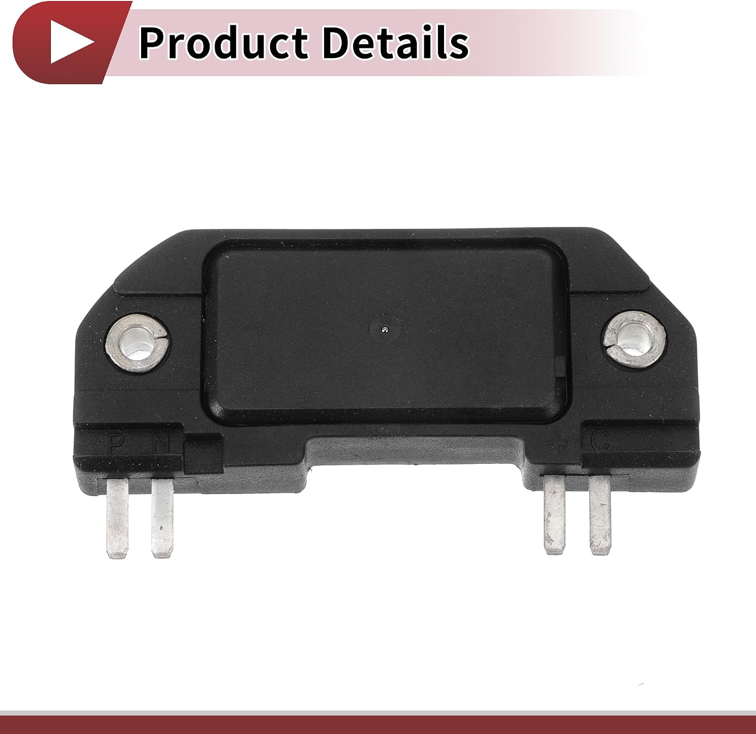 No.1211560 Ignition Module Ignition Control Module for Jeep Cherokee 1984-1986 Plastic Black