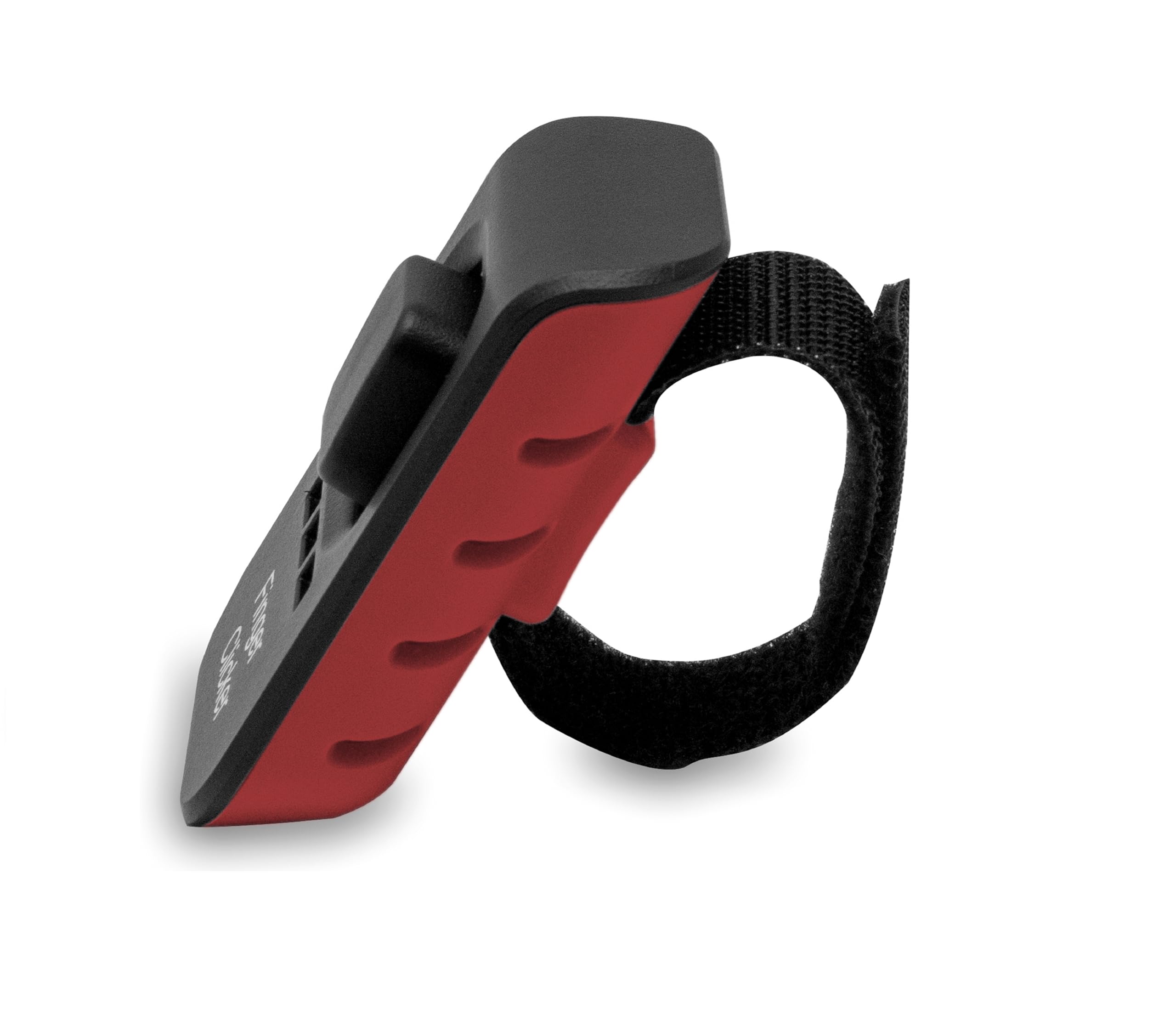Educator Clicker de Dedo de Entrenamiento para Perros con Sonido Audible para Refuerzo Positivo, Comportamiento y obediencia Entrenador de Mascotas, Rojo | 4 niveles de sonido ajustables, correa de velcro para el dedo, clicker manual para entrenamiento de