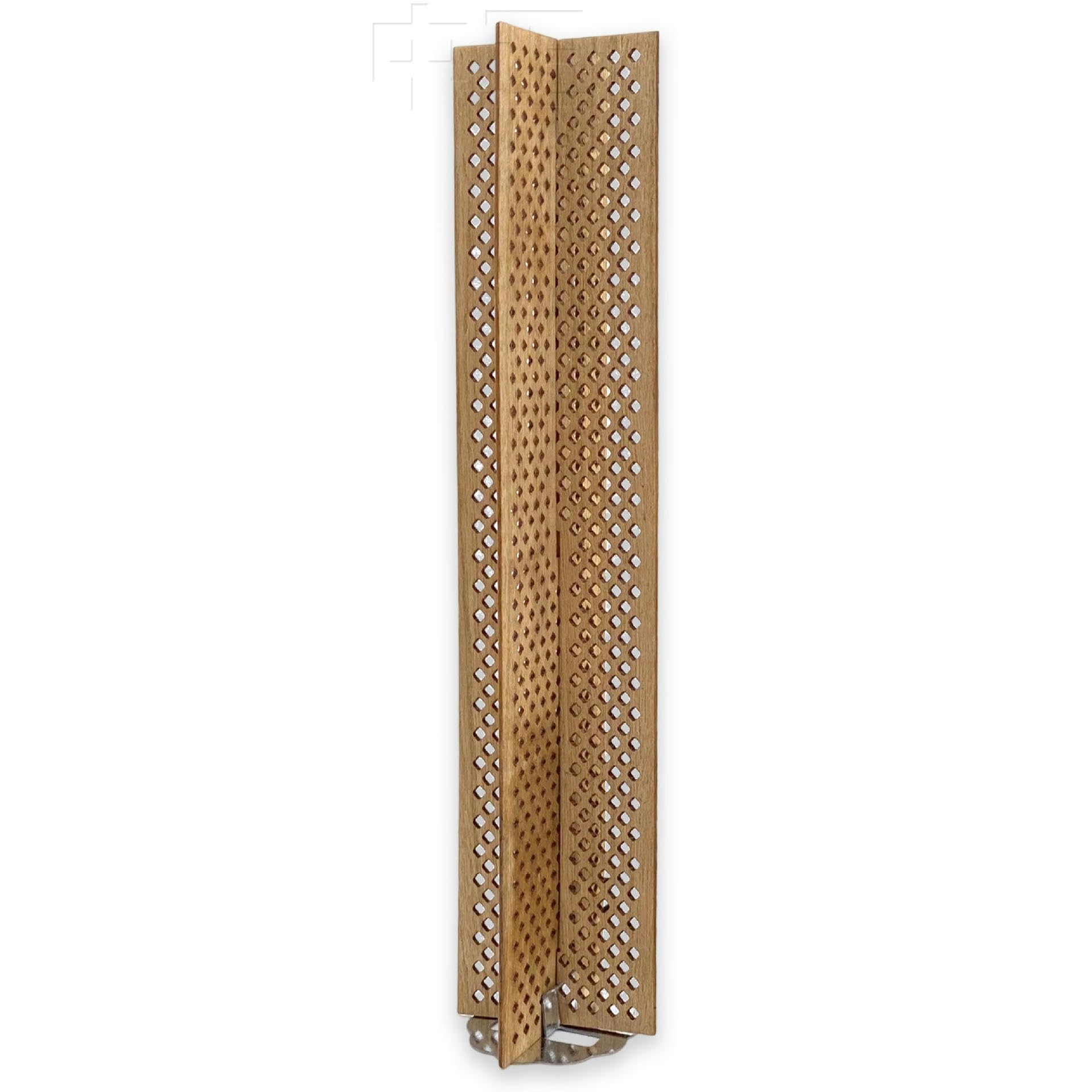 13/30 * 130 mm Hohlgitter-Kreuzdochte aus Holz in Rautenform for die Kerzenherstellungs-Kits, rauchfreie Sojakerzendochte mit Dochthaltern Metall(30 * 130 MM)