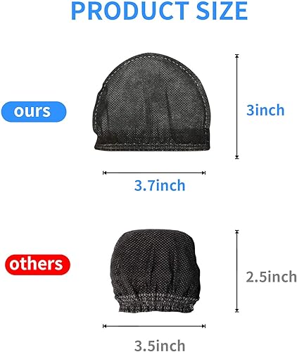 Vista 7 de 120 piezas (60 pares) Fundas desechables para micrófono no tejidas, cubiertas de micrófono envueltas individualmente para cubiertas de micrófono