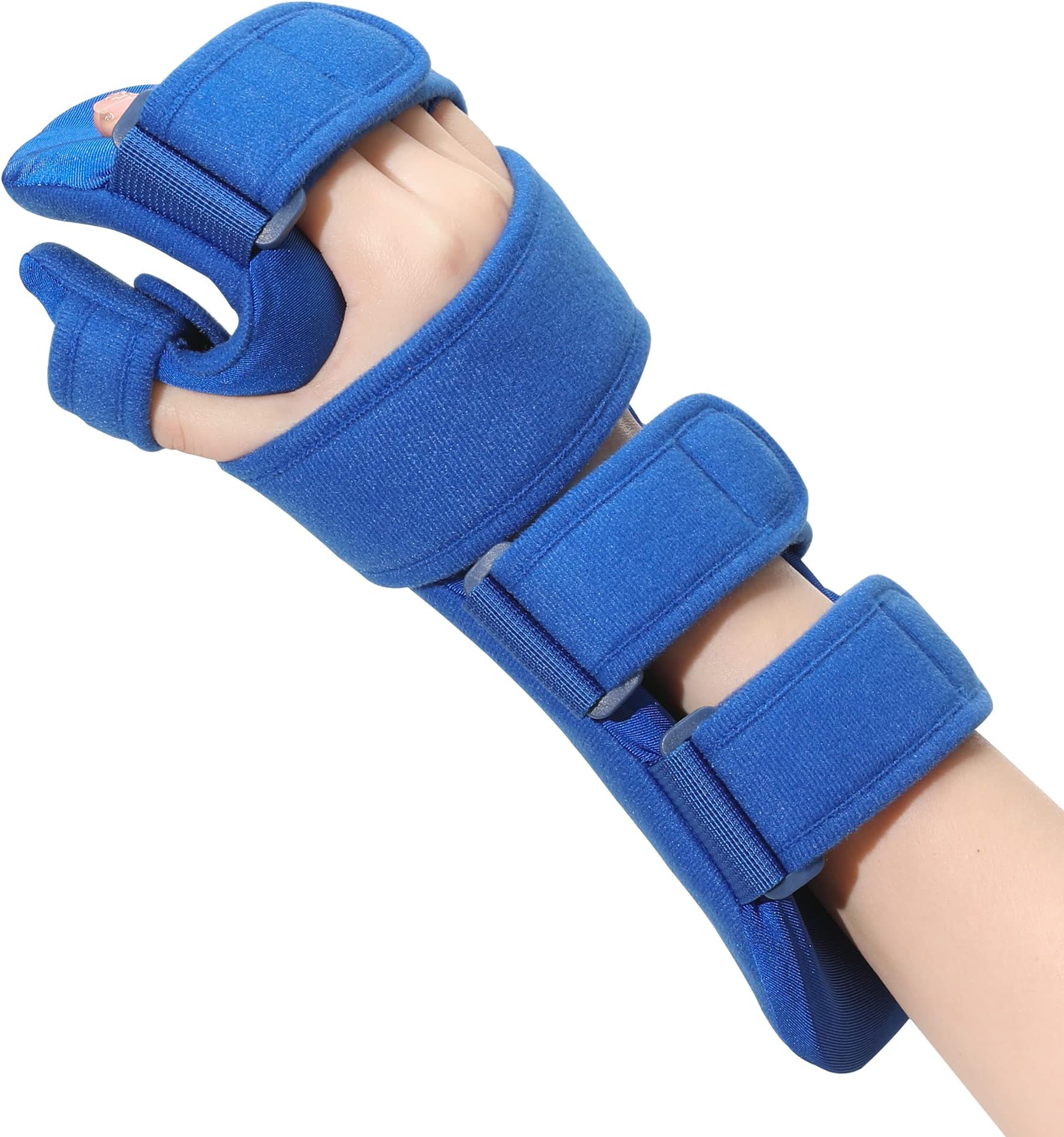 Fanwer Resting Hand Splint, Stroke Hand Therapy Equipment for Stroke Recovery Patients, Carpal Tunnel Syndrome, Arthritis, Tendinitis, Metacarpal Breaks (Medium Right)