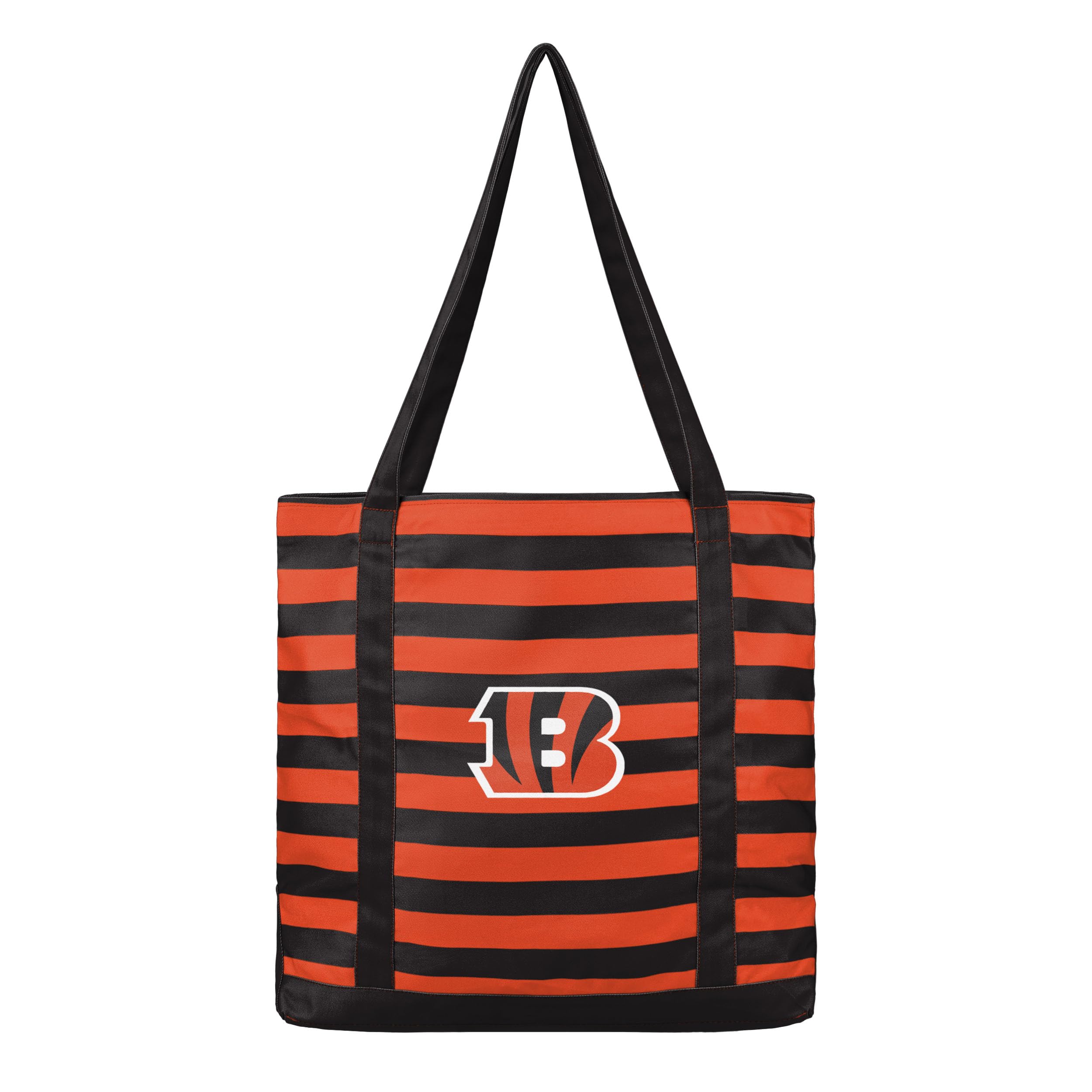 NFL Team Logo Stripe Canvas Tote Bag